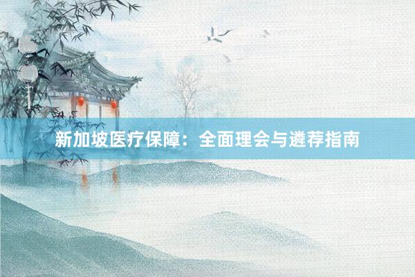 新加坡医疗保障：全面理会与遴荐指南